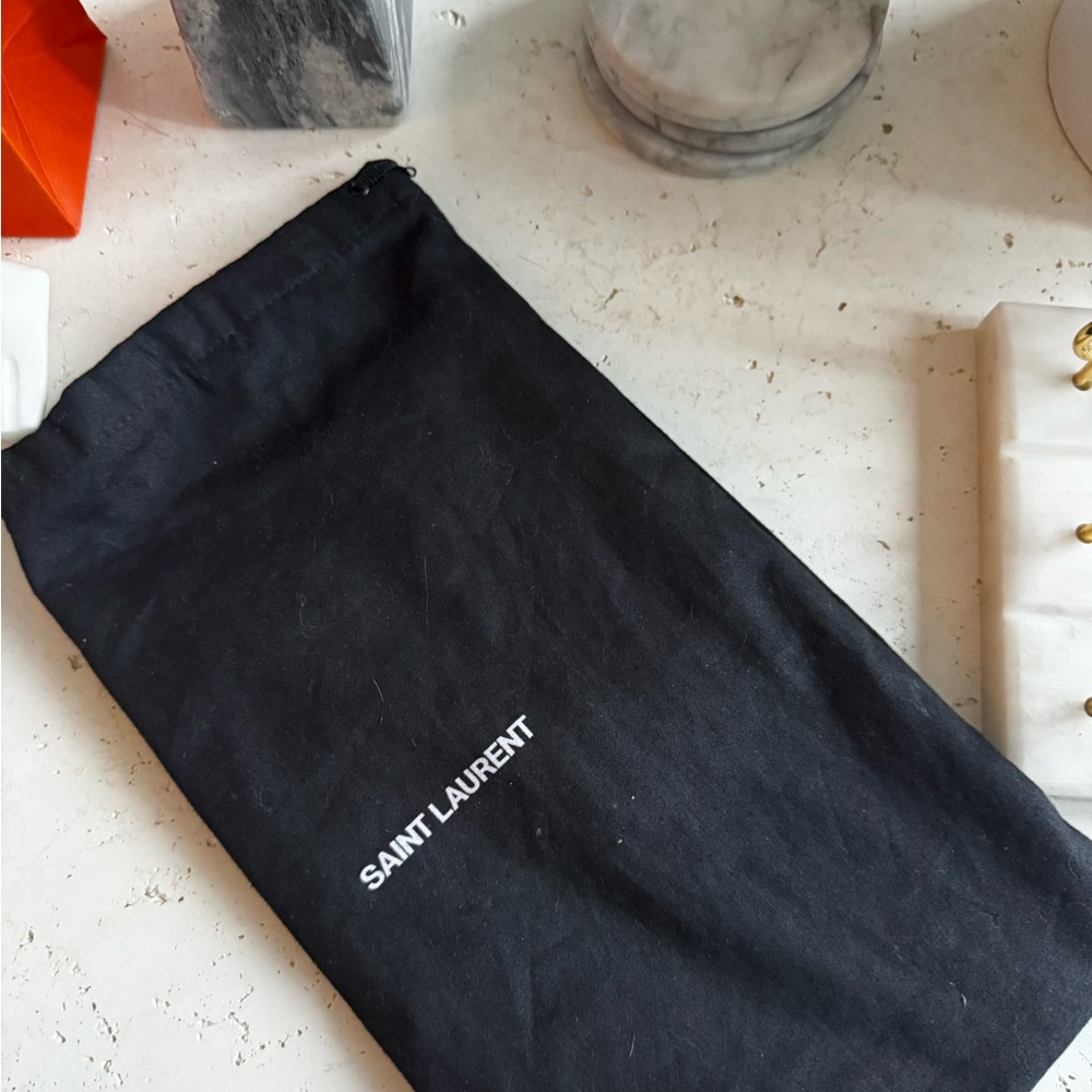 Saint Laurent Tan Leather Clutch - Picture 10 of 16